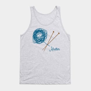 Knitter, ball of wool and knitting needles Tank Top